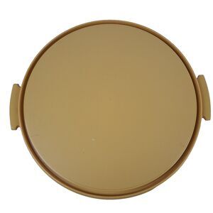 Vintage Tupperware Replacement Carrier Base Plate 1256-3 Harvest Gold Round
